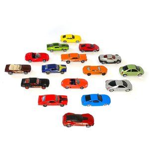 Lot of 16 Hot Wheels, Matchbox & More - Sports & Muscle Car Toy Collection